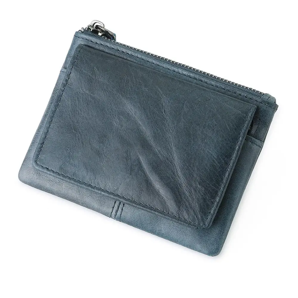 Small Men's Credit ID Card Holder Wallet Male Slim Leather Wallet with Coin Purse for Men Women