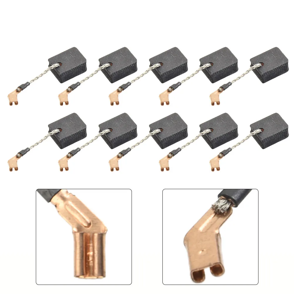 10PCS Carbon Brushes Coals For DW Angle Grinder N421362/DWE4217/DWE4238 Industrial Brush Electric Copper Power Tool Accessories