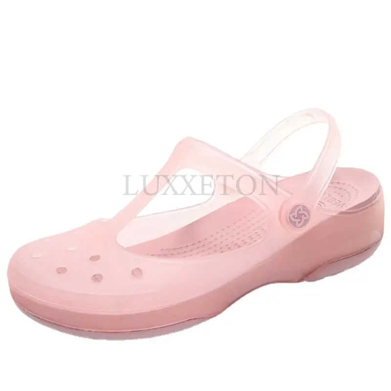 Summer Women Mules Clogs Beach Breathable Slippers Woman's Sandals Jelly Shoes Cute Garden Shoes Clog For Girls