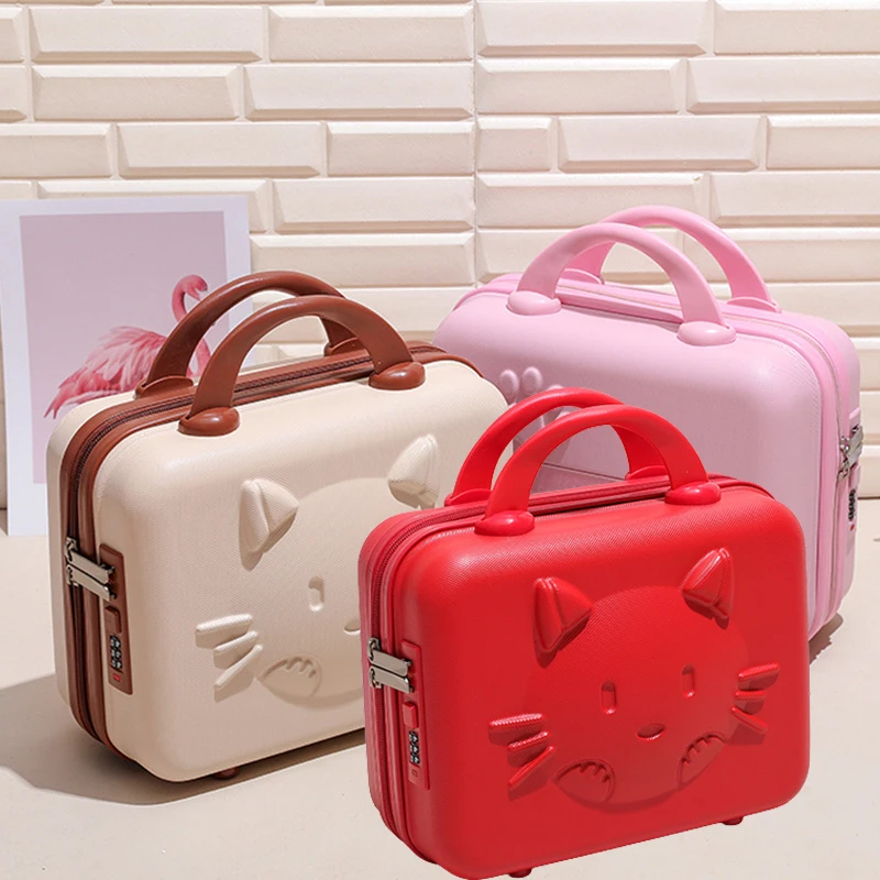 Anime Hello Kittys Valigia Portatile Sanirios Custodia Cosmetica Da 14 Pollici Kawaii Cartoon Travel Storage Cosmetic Water Proof Mini
