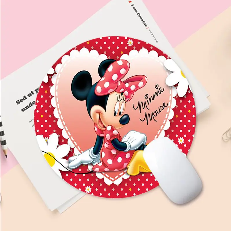 thumbnail image 1 of Alfombrilla redonda para teclado INS Tide de Minnie Mouse de Disney, alfombrilla para mesa, gabinete de estudiantes, alfombrilla para ratón de escritorio, alfombrillas para PC, mesa de ordenador, 1 of 5