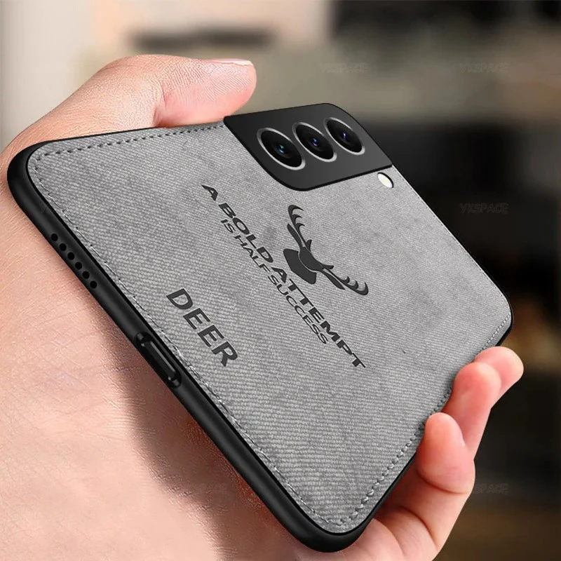 DEER Luxury Vintage Cloth Fabric Phone Cover