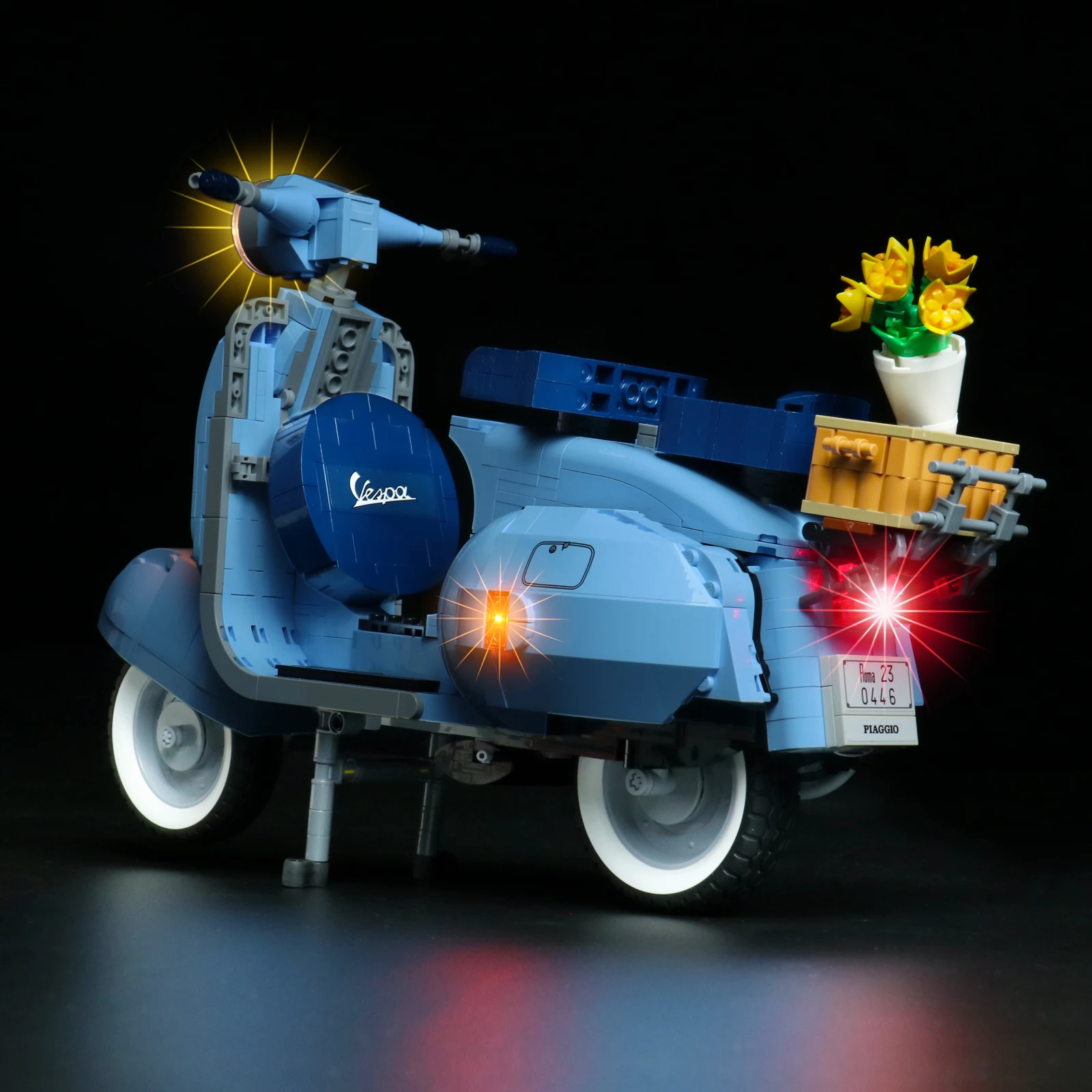 Vonado LED Light Kit for 10298 Roman Holida Vespa 125 Building Blocks Set Toys For Children, Not Include the Model 3