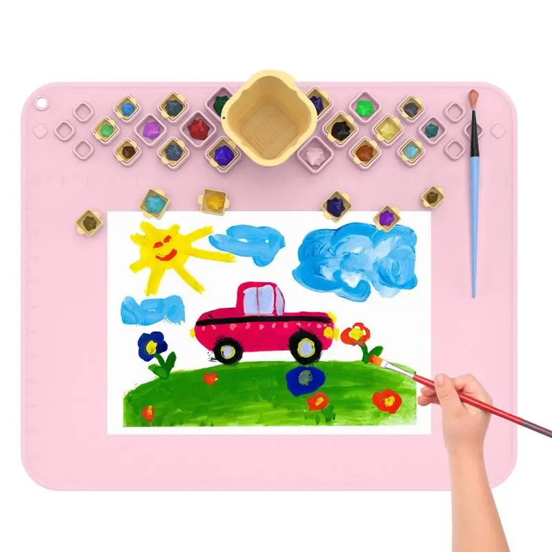 Silicone Mats Crafts Silicone Paint Mat For Kids Painting Mat With