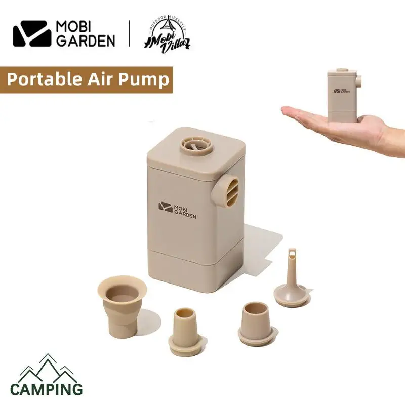 

MOBI GARDEN Air Pillow Air Pump Exquisite Camping High-Power Mini Electric Air Pump Outdoor Portable Air Bed Air Pump