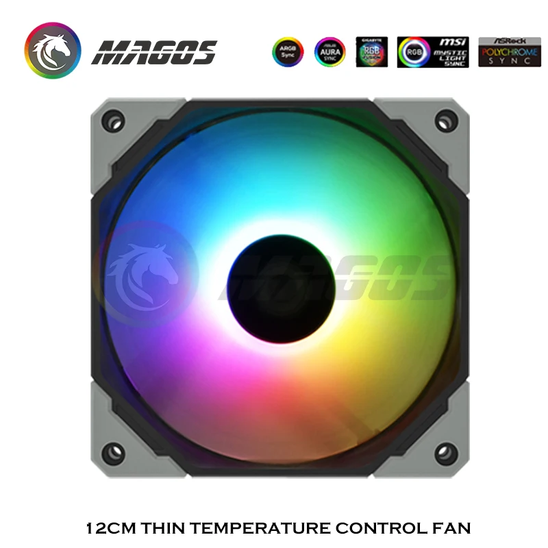 Pwm Cooling Fan 15 mm Thin Cpu Cooler Radiator para Sistema de Refrigeração de Água pc Gamer Faça Você Mesmo Gabinete Mod Computador Fino Ventilador 120 mm - Imagem 3