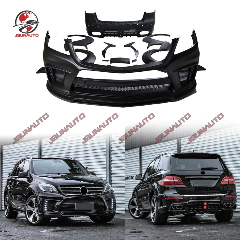 thumbnail image 1 of Parachoques delantero de fibra de vidrio estilo WD ML350 2012-2015 Parachoques trasero para Mercedes ML250 450 Kit de carrocería de guardabarros, 1 of 4