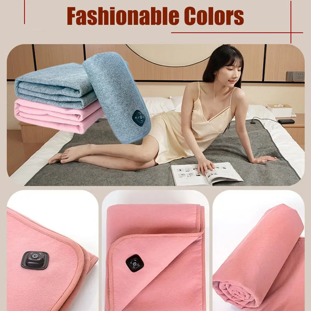 Car Electric Heating Blanket Warmer Mat Fast Heating 12V/24V Electric Pad Heater for Car Camping 80x160cm/160x150cm