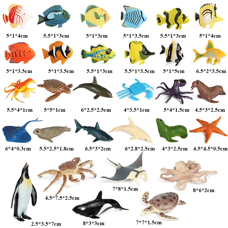 EN] Fish toys for sea animals!! animal names for kids, kids