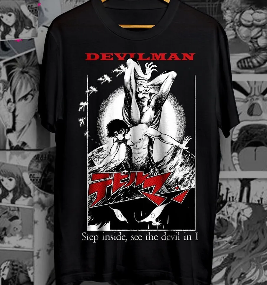 T-Shirt Unisex Devilman Crybaby Anime Akira Fudo Ryo Asuka