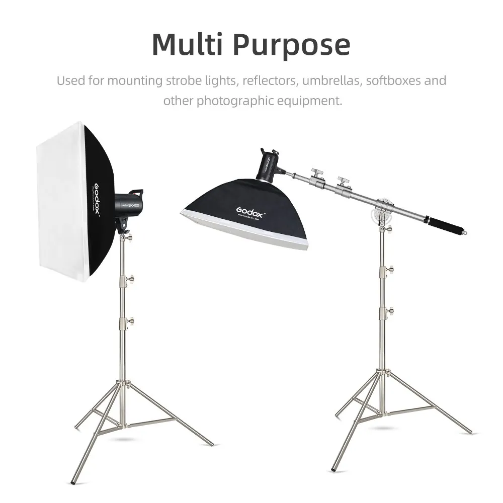 Stainless Steel 2.7M Heavy Duty Light Stand Tripod with for Photo Studio Softbox Video Flash Umbrellas Reflector Lighting