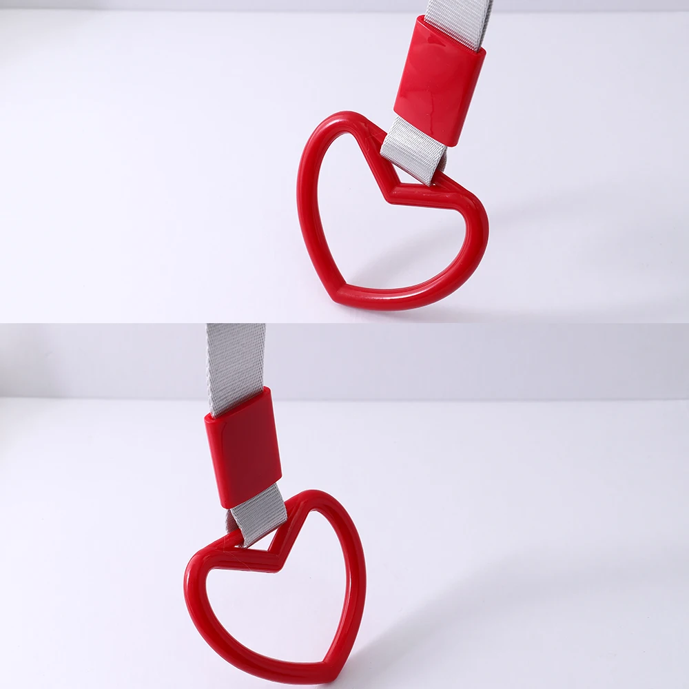 Car Decoration Strap Tsurikawa Ring Heart Train Bus Handle Strap Drift Warning Ring Drift Charm Strap Car Styling Rear Bumper Supplies