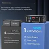 Built-in 100A BMS, with Touchable Smart Display & Mobile APP, Max. 48V 100AH Lithium LiFePO4 Battery, 4800W Power Output 5