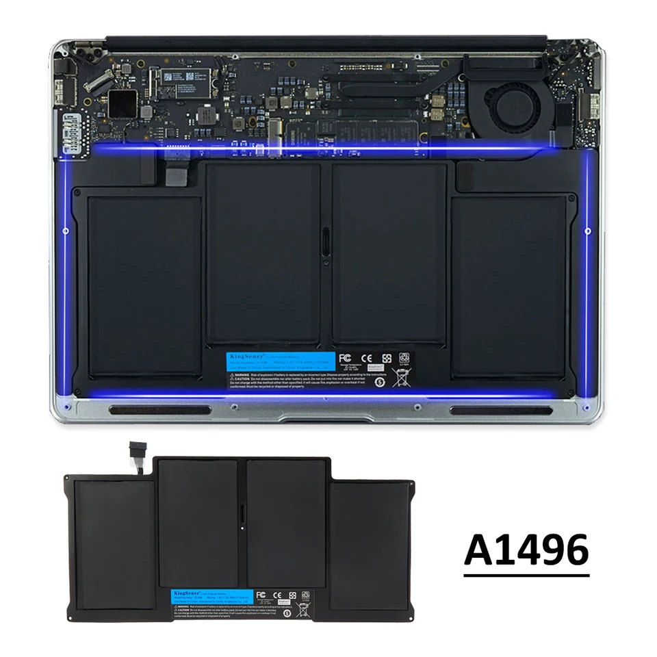 KingSener New Laptop Battery A1496 For Apple MacBook Air 13
