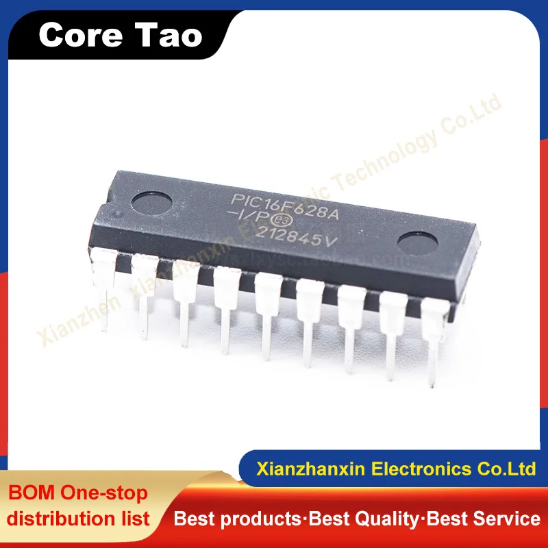 

1pcs/lot PIC16F628A-I/P PIC16F628A DIP-18 8-bit microcontroller