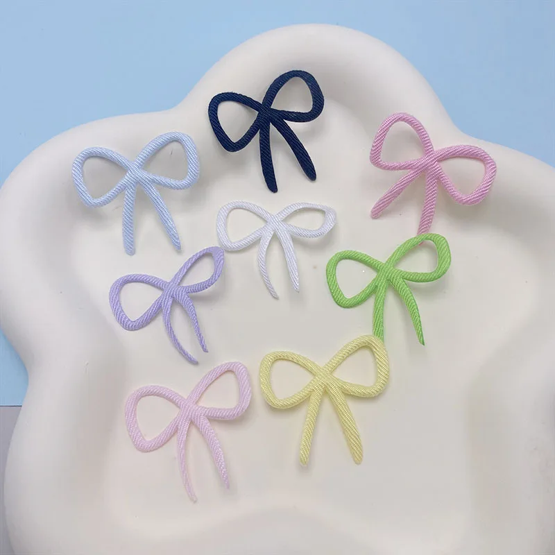 80pcs 3x2,5 cm kleine Bowknot gepolsterte Applikation für DIY Kleidung Hut Schuhe Nähen Patches Kopf bedeckung Haars pangen Bogen Dekor