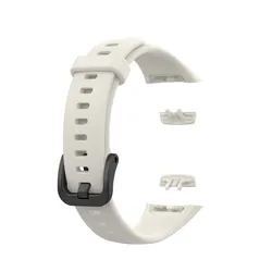 Soft Sport Wristband Buckle Strap - Universal Smartwatch Accessory Bracelet (Beige)