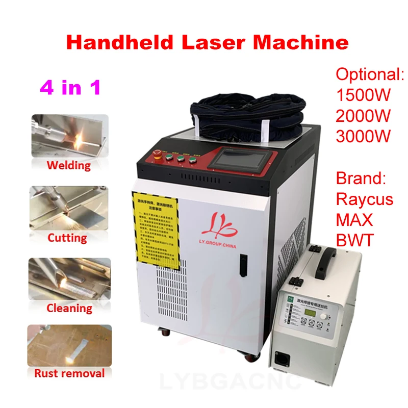 Raycus MAX 1500W 2200W 3000W Laser Welding Machine Handheld Laser Welder Fiber Machine 5 in 1 for Cleaning Cutting Welding