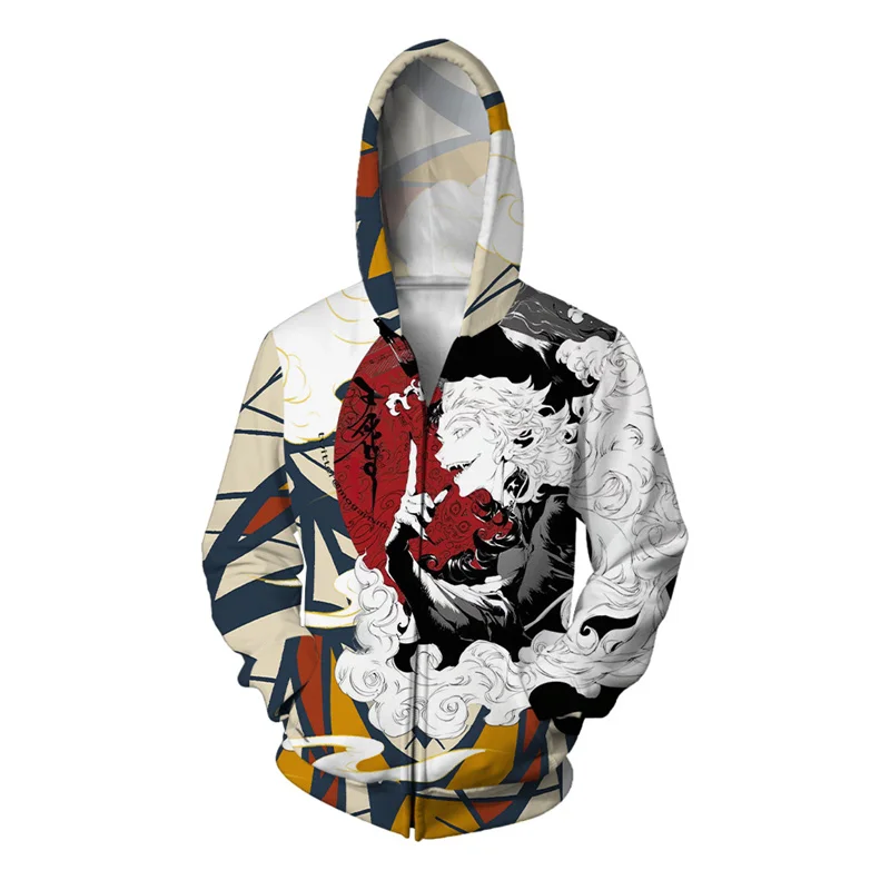 Sudadera con capucha y cremallera con estampado de flores de faraón para hombre, sudadera con estampado 3D de esqueleto de la muerte, sudaderas holgadas e informales, sudaderas con capucha de manga la