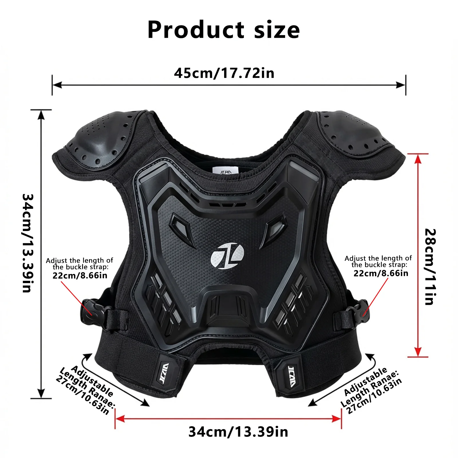 어린이용 오토바이 아머 조끼 보호대 모토크로스 바디 아머 조끼 키즈 오토바이 가슴 등 보호대 자전거 라이딩 아머 조끼