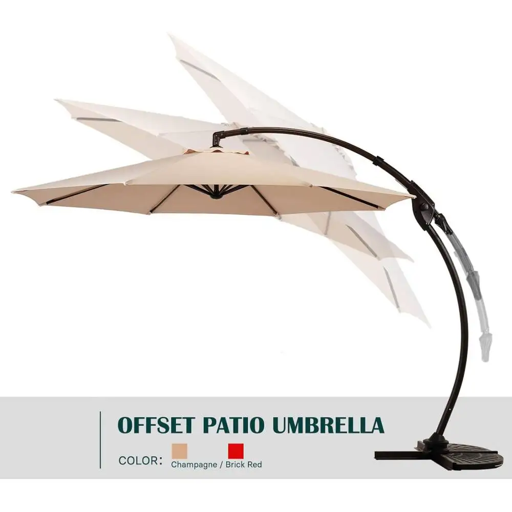 11FT Round Cantilever Patio Umbrella 3