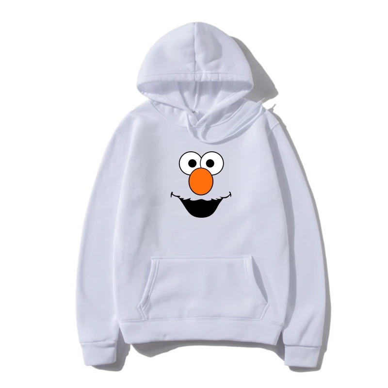 

Men Funny Outerwear Women Cool SweatSweatshir Elmo Face Adul Hoody