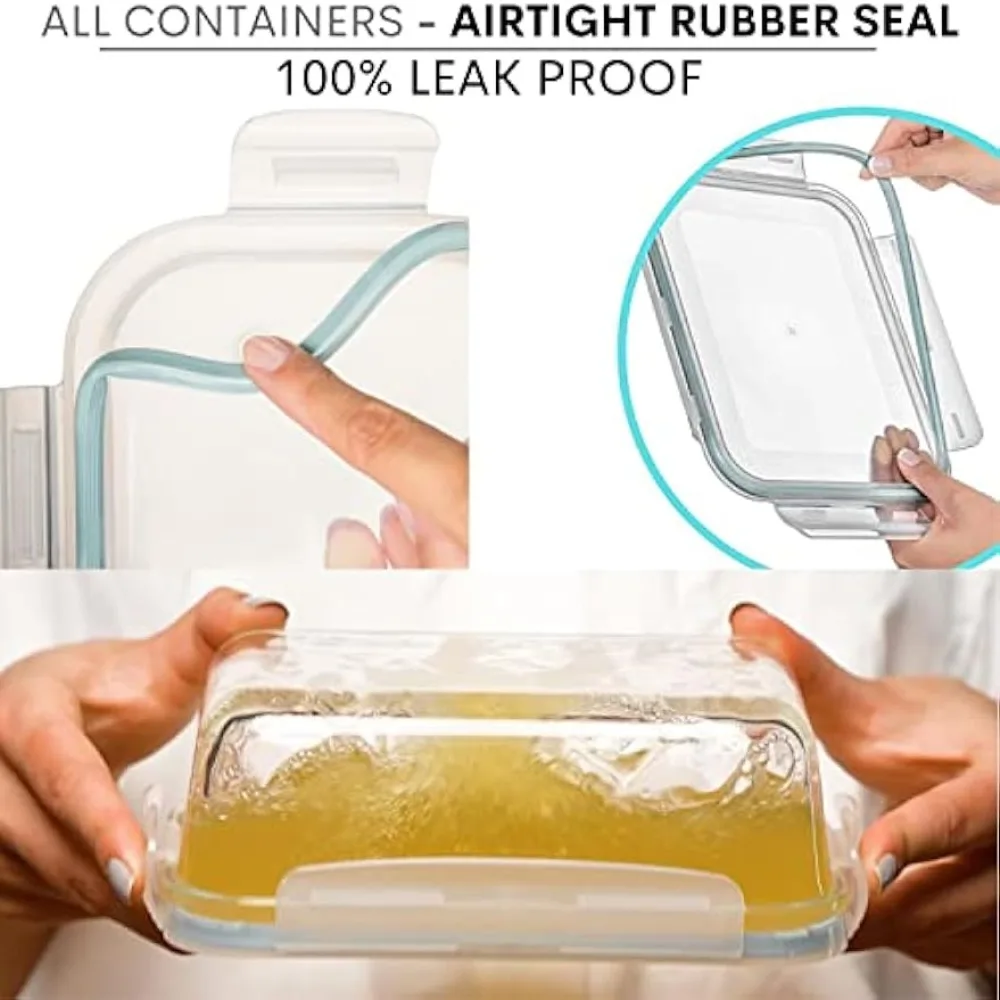 Large Food Storage Containers Airtight Leak Proof Food Containers