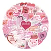 10/60pcs Pink Bookish Reading Book Stickers for Students School Season Gifts Scrapbooking Notebooks DIY Laptop Phone Bottle Kids 2