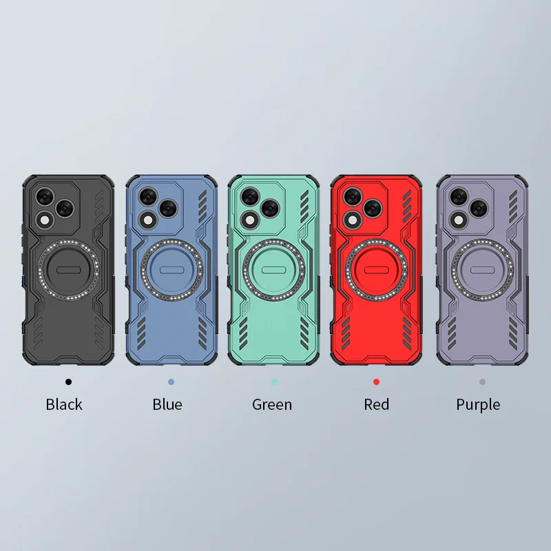 Durable Magsafe-Compatible Shockproof Case with Wireless Charging and Lens Protector