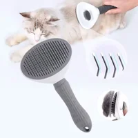Pet Dog Brush Cat Comb Self Cleaning Pet Hair Remover Brush For Dogs Cats Grooming Tools Pets Dematting Comb Dogs Accessories 6
