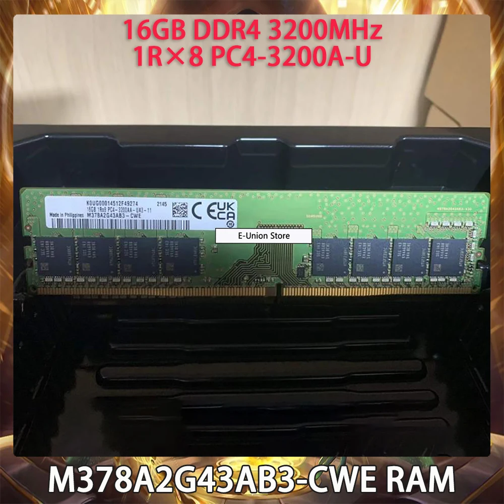 M378A2G43AB3-CWE RAM 삼성 16GB DDR4 3200MHz 1R × 8 PC4-3200A-U 데스크탑 메모리 완벽하게 빠른 배송