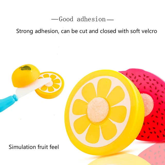 Pretend Play Set Plastic Food Toy Children Play House Toy Cut Fruit Vegetables Kitchen Baby Classic Kids Toys Educational Toys 6