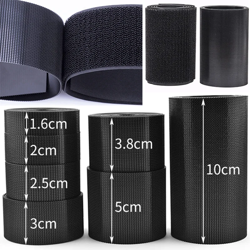 

1M Sewing Hook and Loop Fastener Tape Super Soft Nylon Strips Non Adhesive Interlocking Tape for DIY Magic Tape Sew Accessories