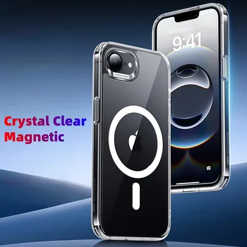 Crystal Clear Magnetic , Without Yellowing TPU Shockproof Phone Case For iphone 16E