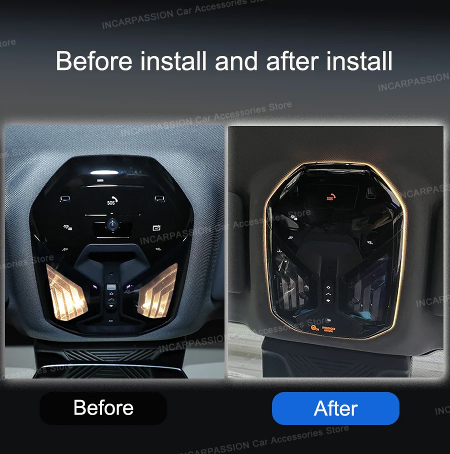 BMW 5 시리즈 G60용 실내 무드등 독서등, G60 실내 조명 업그레이드-Freehip.co.kr