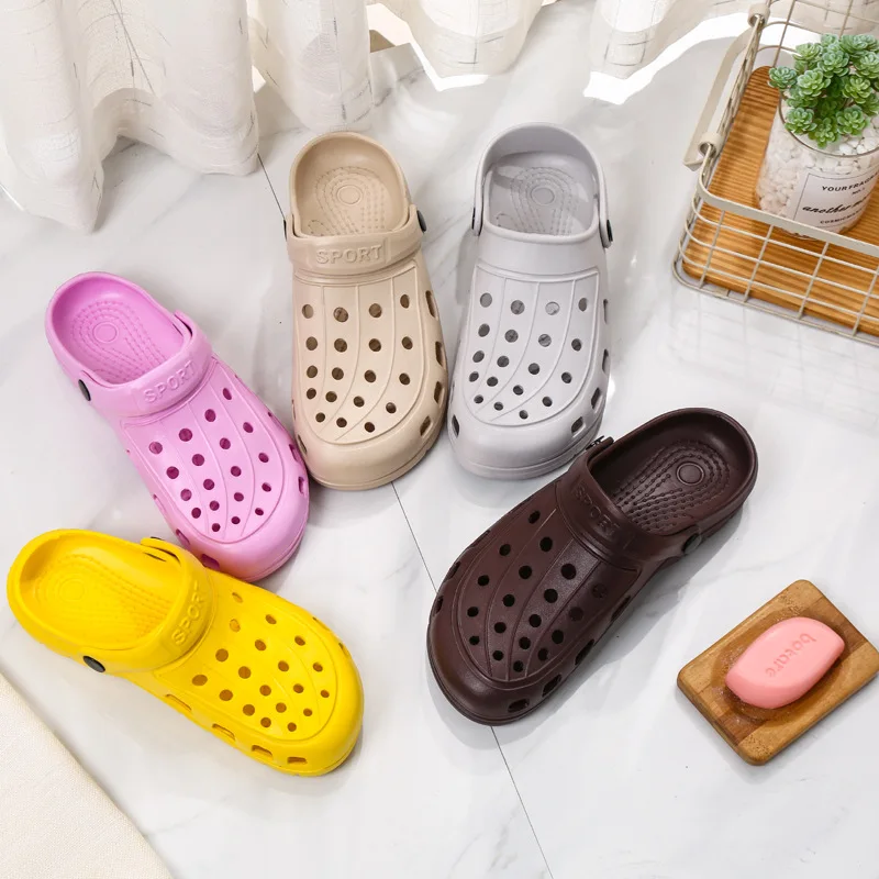 Women Classic Mules Shoes Casual Garden Summer Caged Slippers Outdoor Indoor Hollow Slides Platform Men Shoes Sandalias