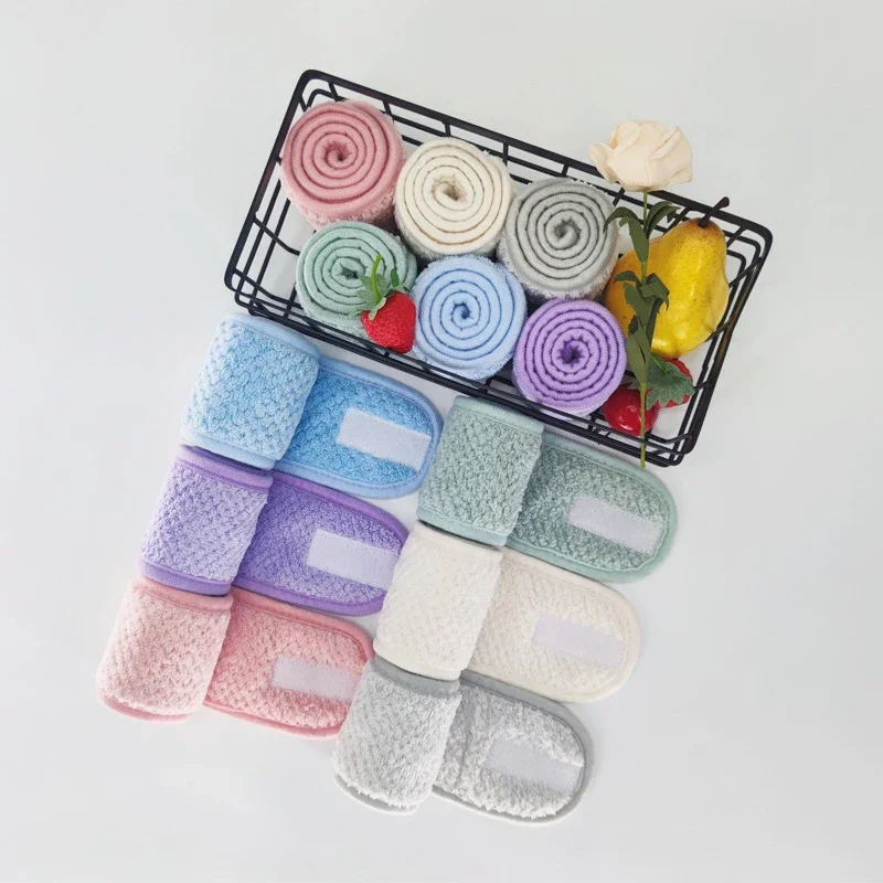 Adjustable Wide Make Up Accessories Hairband Non Slip Yoga Spa Bath Shower Makeup Wash Face Cosmetic Headband Women