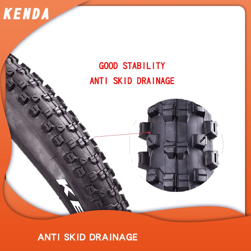KENDA-K1010 MTB Mountain Folding Bike Tire, BMX Bicycle Tire, 50-559, 26x1.95 Steel Wire, 60TPI