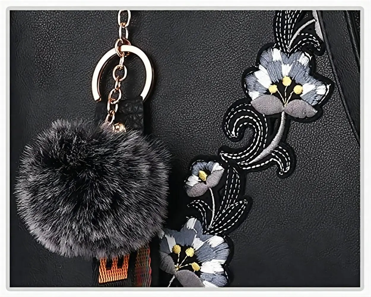 Women Handbag Top Handle Elegant Embroidery Shoulder Bags Classic Shopper Ladies Crossbody Handbags - Image 3