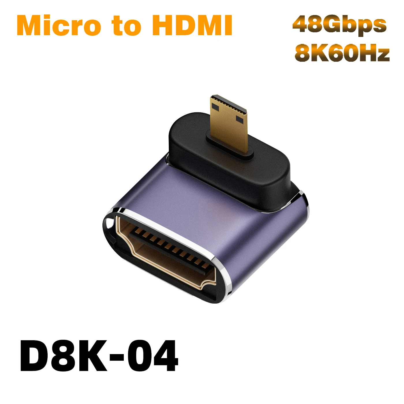 Ultra High-Speed HDMI-Compatible Cable Adapter - 8K60Hz & 4K120Hz, 48Gbps for Screen Extension & Projection