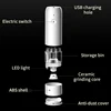 Electric Automatic Salt and Pepper Grinder Set Rechargeable With USB Gravity Spice Mill Adjustable Spices Grinder Kitchen tools 5