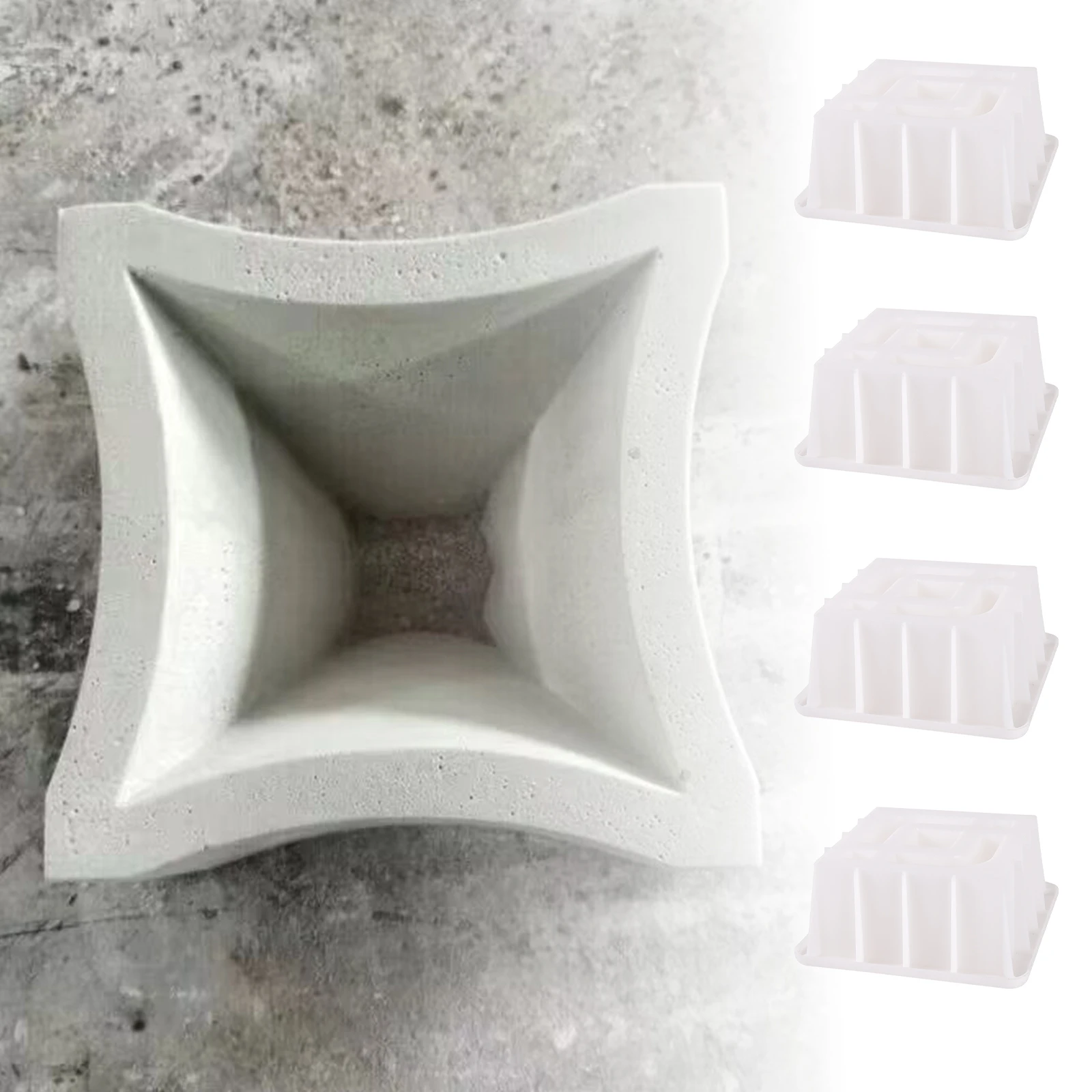 Hollow Brick Brick Cement Plastic Mold Decoration Hollow Antique Flower Window Splicing Flower Openwork Paving Molds
