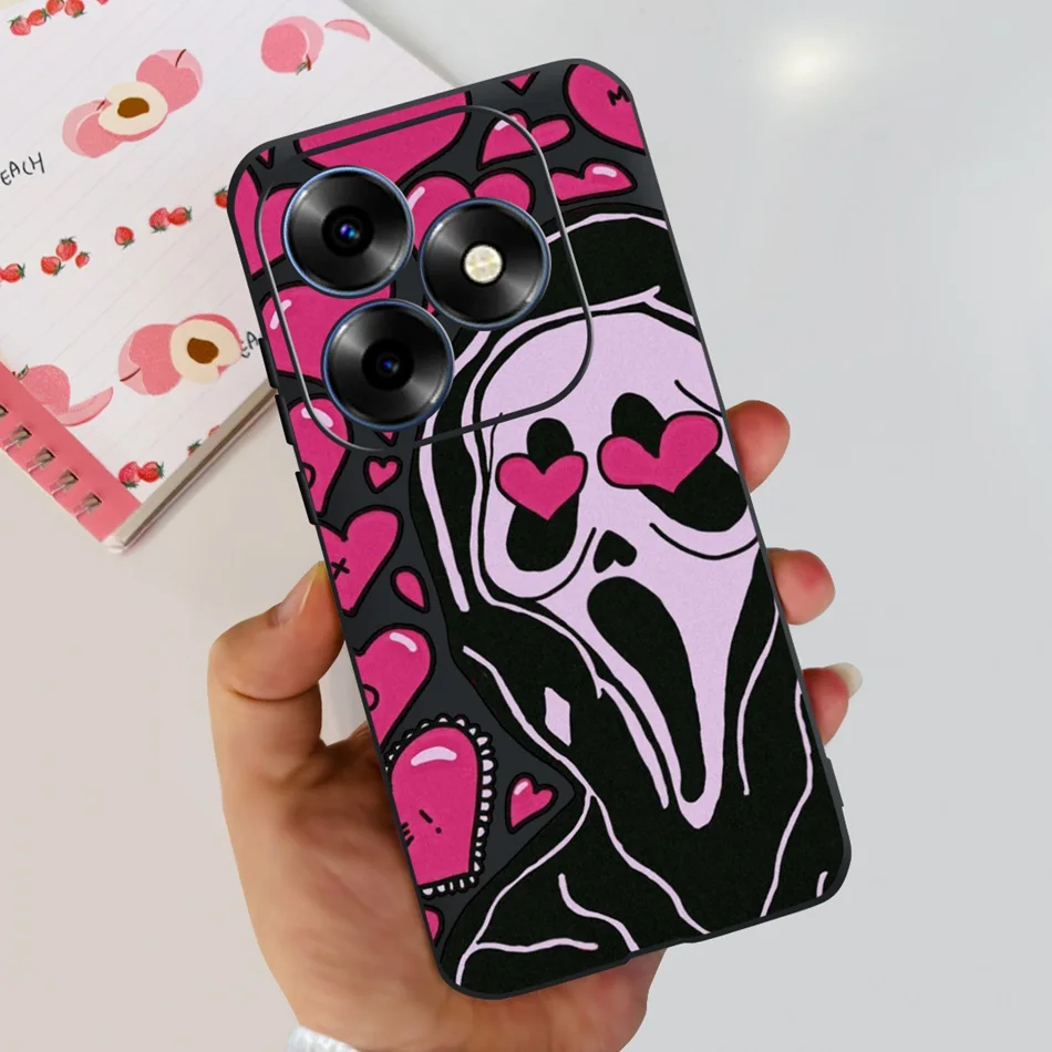 Fashion Elegant Painted Soft Silicone TPU Phone Back Cover