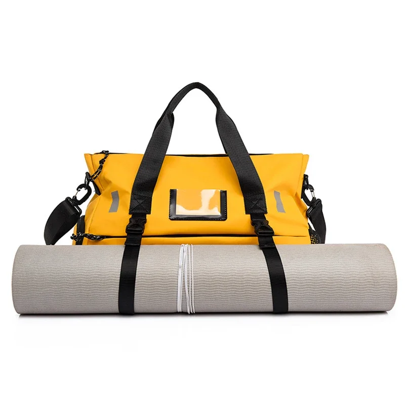 Sports Bag For Women Gym Bag Dry Wet Swim Bags Large Waterproof Nylon Yoga Mat Bag with Shoe Compartent Light Weekend Travel Bag 3