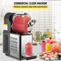 VEVOR Commercial Slushy Machine Single/Double Bowl Slush Drink Maker Stainless Steel Home Slush Frozen Drink Machine Auto Clean 2
