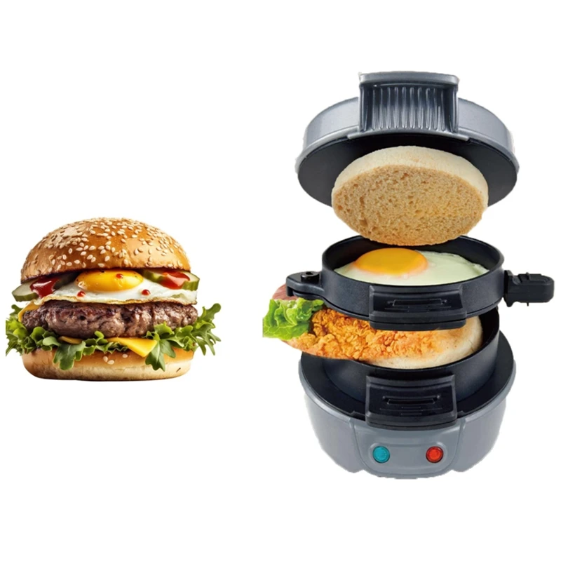Hamburger Press Patty Maker Hamburger Press Multifunction Burger Maker For Egg Stuffed Burgers Beef Burger EU Plug 3