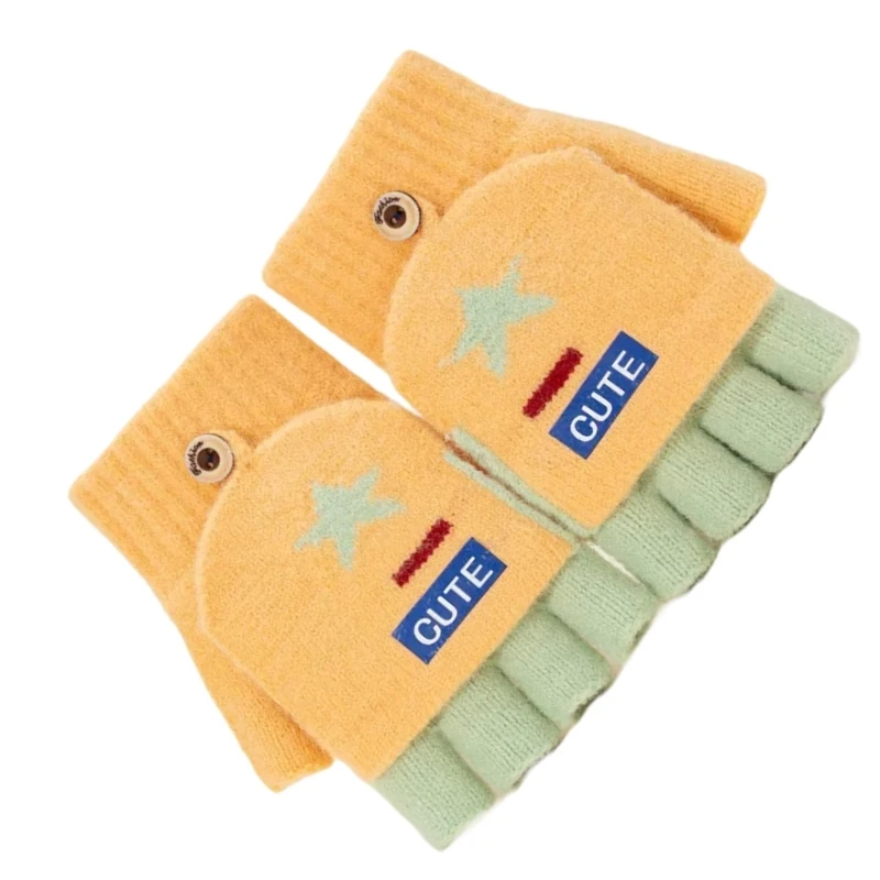 2pack Outdoor Sports Gloves Children Durability Mittens Skiing Cycling Gloves for Skiing Walking and Everyday Warmth