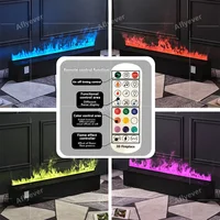 Современный 3d паровой камин с дистанционным управлением, электрический камин, бесшумный водяной туман, электрическое украшение, распылительный камин — изображение 4