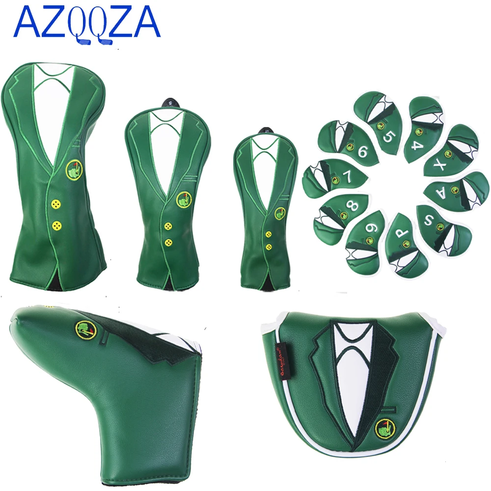 

golf iron club head cover high quality club full set Hybrid Head Covers Set blade head cover driver wood putter cover