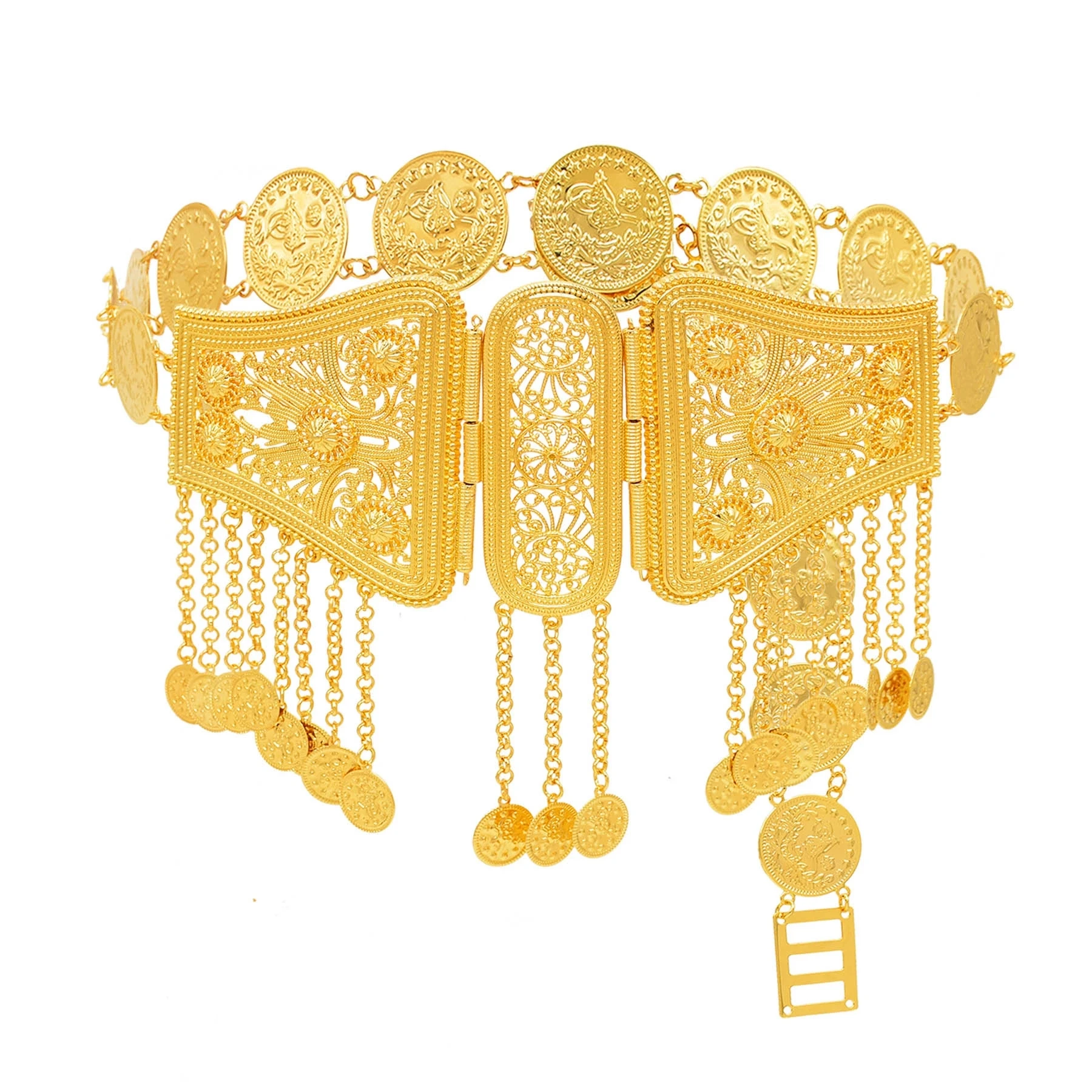 

Цепочка с кисточкой-монеткой для женщин, резной золотой цветок в богемном этническом стиле, пояс для танцевальных платьев для девушек